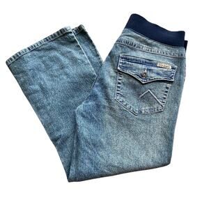Tala Jeans Womens Capris Size Small Denim Blue Dirty Look Maternity NEW